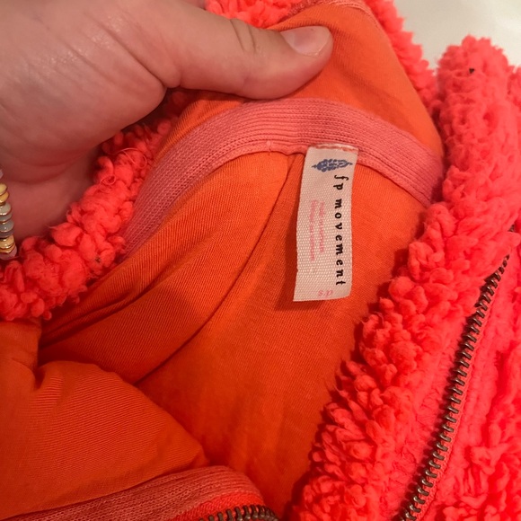 FP MOVEMENT Nantucket Pullover Fleece Jacket Neon Orange - S Extra Small Womens - Picture 3 of 3